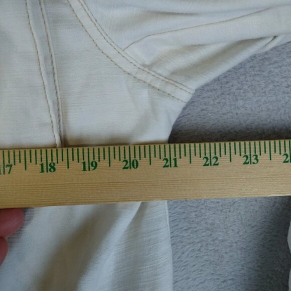 Free People Not Your Brothers Surplus Jacket Womens Large Full Zip Button Ivory - Picture 6 of 9